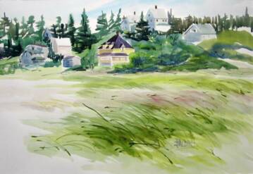 "Martin House"WC on Arches #140 hot press20x14 unframed unmattedAVAILABLE FOR YOUR COLLECTION