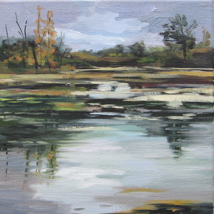 NIAGARA Oil painting - BEAVERDAMS RD  12 x 12  Oil on linen