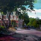"PRINCE OF WALES HOTEL"24 x 24 Oil  gallery wrap canvasPainted in the beginning of September . Niagara on the Lake has been called the prettiest town in Canada.