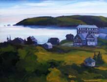 VIEW OF MANANA16x20 en plein air on masonite Painted in  late afternoon at my favorite time of day for shadows on Manana unframed
