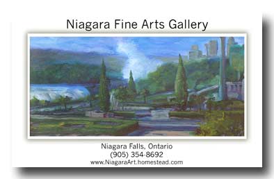 Niagara Falls Secret Garden painting