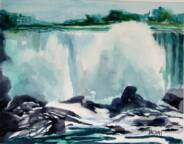 American Falls watercolor