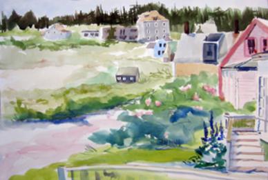 "Carina, Monhegan "WC on Arches 140# HP20x14 unmatted, unframedAVAILABLE FOR YOUR COLLECTION